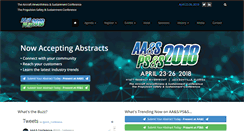 Desktop Screenshot of aasconference.com